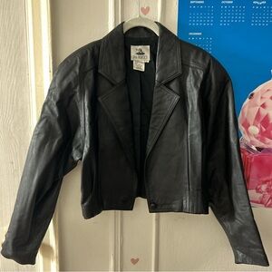 Fiorucci Women's Dark Leather Jacket